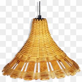 Vintage Wicker Hanging Lamp "chinese Hat""  Src="https - Ceiling Fixture, HD Png Download - chinese straw hat png